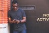man using phone